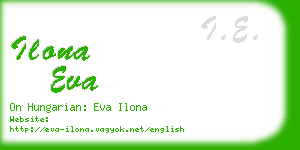 ilona eva business card